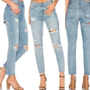 GRLFRND Distressed Karolina "Cheeky" Jeans